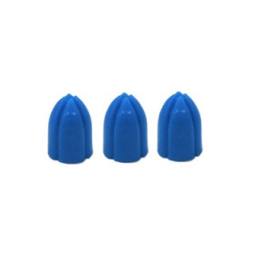 L-Style Shell Lock Caps (6 Stück) blau