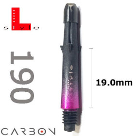 L-Style Carbon 2tone L-Schaft pink 190 (3 St&uuml;ck)