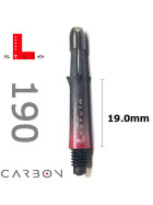 L-Style TwoTone Carbon L-Schaft 190 rot   19mm (3 Stück)