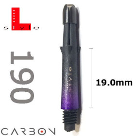 L-Style Carbon 2tone L-Schaft purple 190 (3 St&uuml;ck)