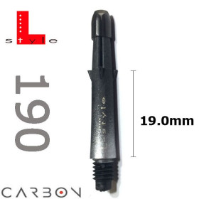 L-Style TwoTone Carbon L-Schaft 190 silber   19mm (3 Stück)