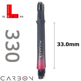 L-Style Carbon 2tone L-Schaft rot 330 (3 St&uuml;ck)
