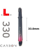 L-Style TwoTone Carbon L-Schaft 330  rot 33mm (3 Stück)