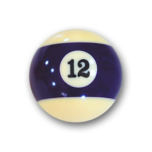 Billard Pool Einzelkugel Favorite Nr. 12 - 57,2 mm