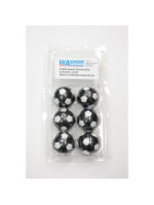 Kickerball Winspeed in Blisterverpackung - 6 Stück schwarz/weiß 35mm