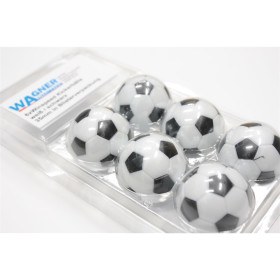 Kickerball Winspeed in Blisterverpackung - 6 Stück weiß / schwarz 32mm