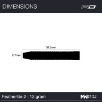 Red Dragon Steeldarts Featherlite 2 12g 4