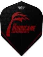 Bull´s Dart Flights Powerflite Kim Huybrechts "The Hurricane" Black No.6 Shape