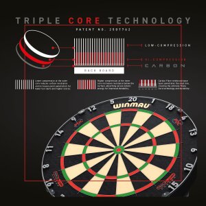 Winmau Dartboard Blade 6 Triple Core Carbon