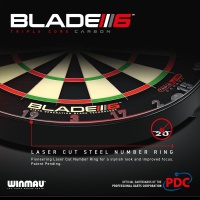 Winmau Dartboard Blade 6 Triple Core Carbon 2