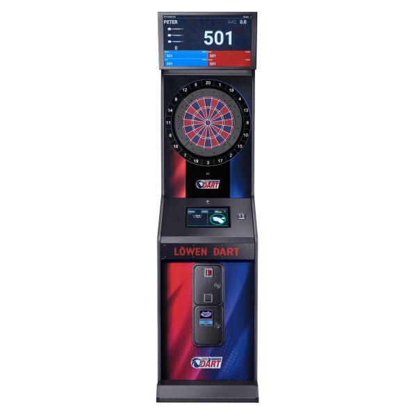 Löwen Dartautomat HB10 Dart rot-blau mit neuster V5 Software