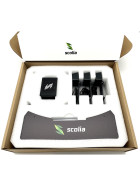 Scolia Home Paket P3 (mit Plasma Beleuchtung, Blade 6, Surround rot) - Automatischer Punktezähler für Steeldart