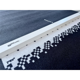 WADARTS Dartmatte Dartteppich Matrix 60x300cm mit Holzabwurflinie
