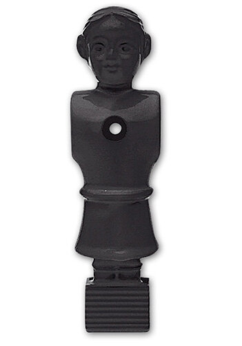 11 Kickerfiguren Soccer Queen Schwarz 16mm Stangen