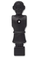 11 Kickerfiguren Soccer Queen Schwarz 16mm Stangen