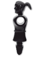 11 Kickerfiguren Soccer Queen Schwarz 16mm Stangen