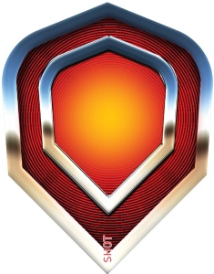 Shot Dart Flights Americana Chrome Shape No.6