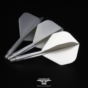 CONDOR AXE Flight Schaft Kombi Standard metallic pearl silber L 33,5mm