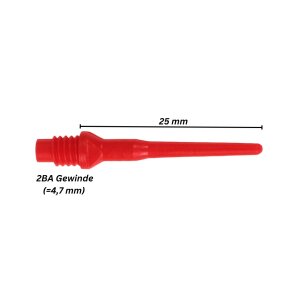 Karella Softspitzen Keypoint-Spezial lang (1.000 Stück) rot 2BA