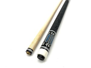 Billard Pool Queue Madison 2tlg. blau-schwarz mit Queuetasche
