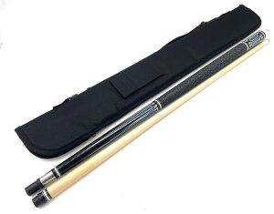 Billard Pool Queue Madison 2tlg. blau-schwarz mit Queuetasche