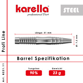 Karella Steeldarts Profi Line PL-11 23g 90% Tungsten