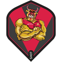 Shot Dart Flights Michael Smith Bully Boy Red Standard No.2
