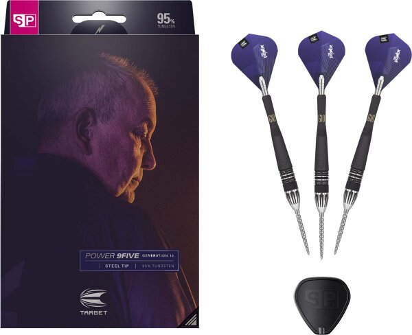 Target Steeldarts PHIL TAYLOR THE POWER 9FIVE G10 95% Tungsten 22g Swiss Point