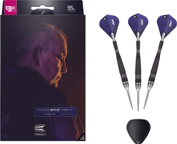Target Steeldarts PHIL TAYLOR THE POWER 9FIVE G10 95% Tungsten 26g Swiss Point