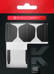Target Flights K-FLEX black SHAPE No6 medium 33mm