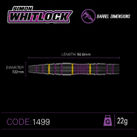 Winmau Steeldarts Simon Whitlock 85% Pro-Series 22g 3
