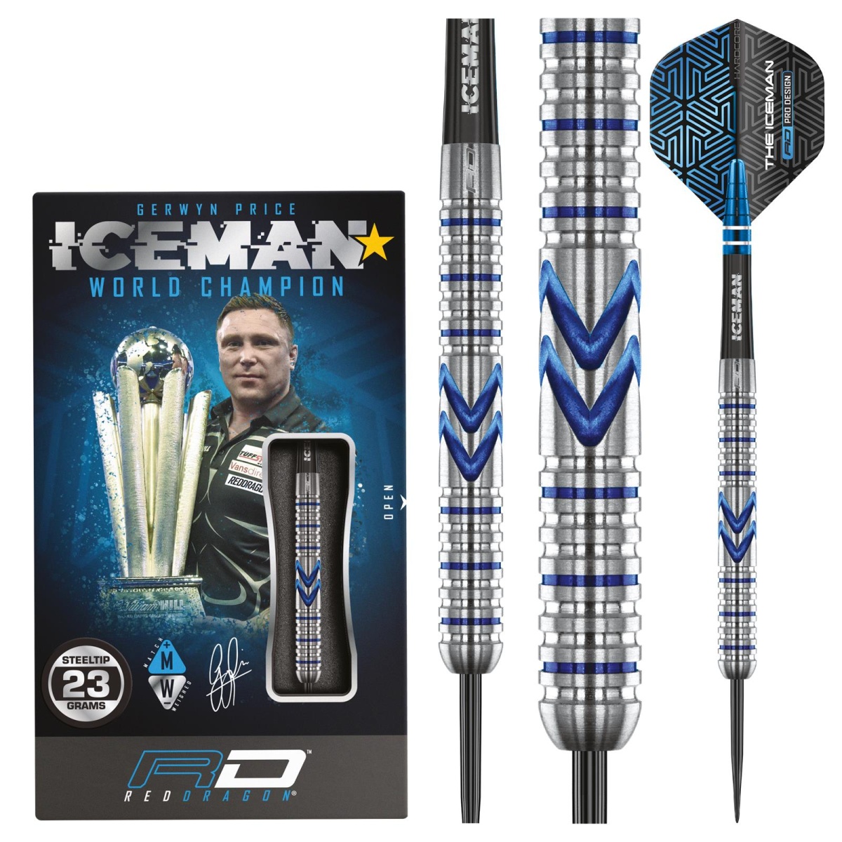 RED DRAGON Penetrator Dartpfeile - 23g/25g Wolfram Profi-Darts Mit Metallspitze