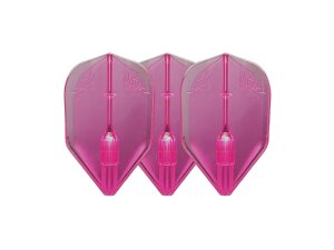 L-Style Flights Champagne L3EZ Shape FANTOM clear pink