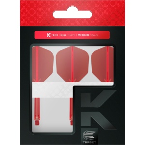 Target Flights K-FLEX red SHAPE No6 medium 33mm