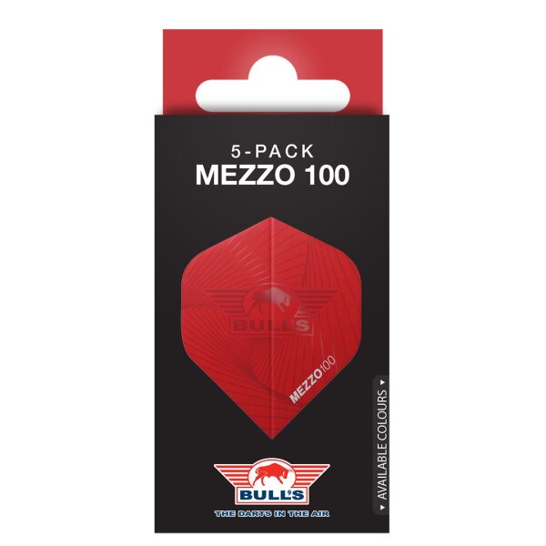 Bulls Flights Mezzo 100 (5er Pack) Standard rot